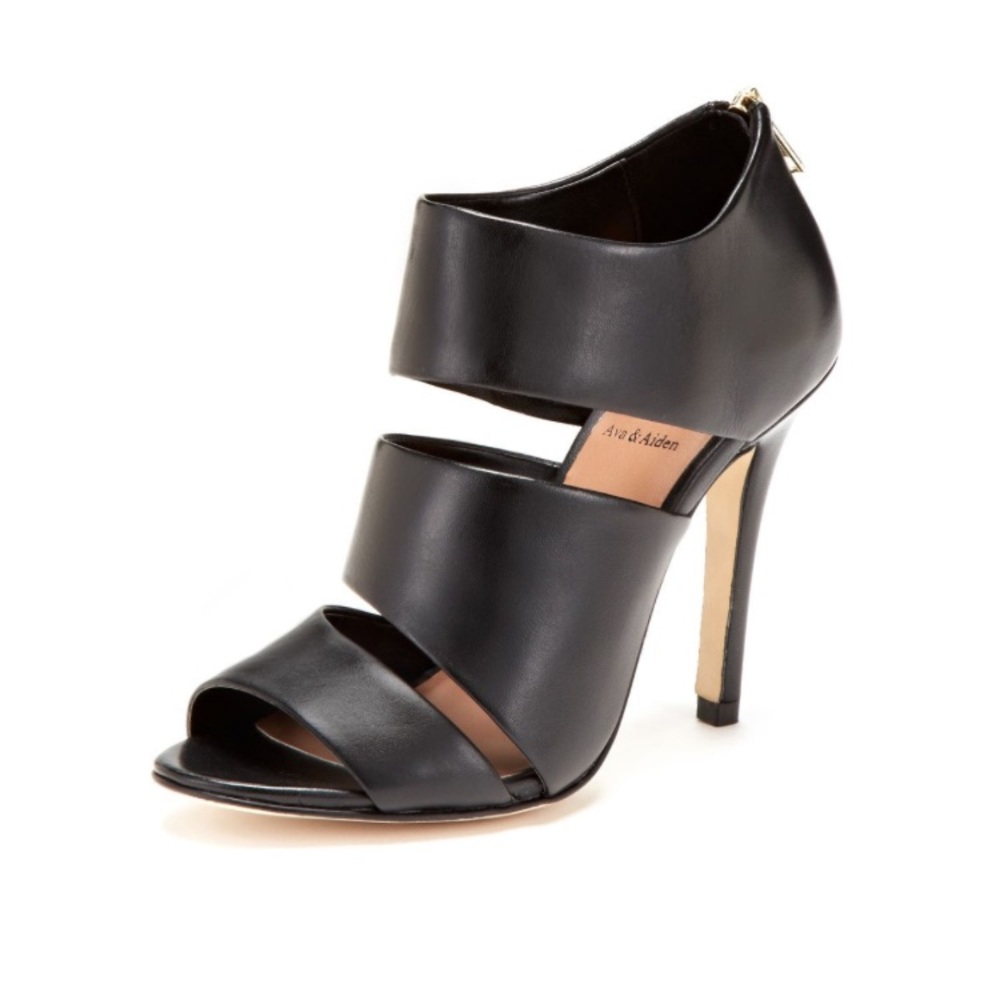 Ava & Aiden pixie cut high heel cutout bootie